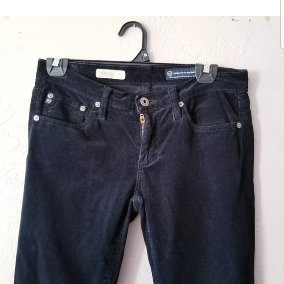 AG Corduroy Jeans - The Stevie Slim Straight 26R black Adriano Goldschmied - Picture 5 of 7